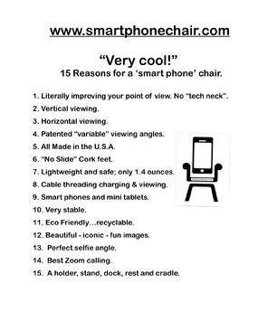 smartphone chair, cradle, rest